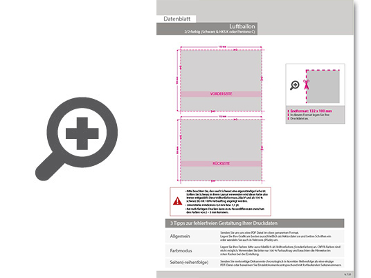 Product Bild luftballon_crystal_Ø_30_cm_2_2-farbig_(schwarz_&_hks_oder_pantone)_zweiseitig_bedruckt