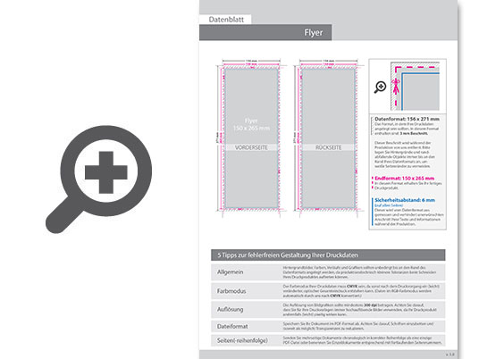 Product Bild flyer_15_0_cm_x_26_5_cm__beidseitig_bedruckt_(4_4_farbig_+_1_sonderfarbe_hks)